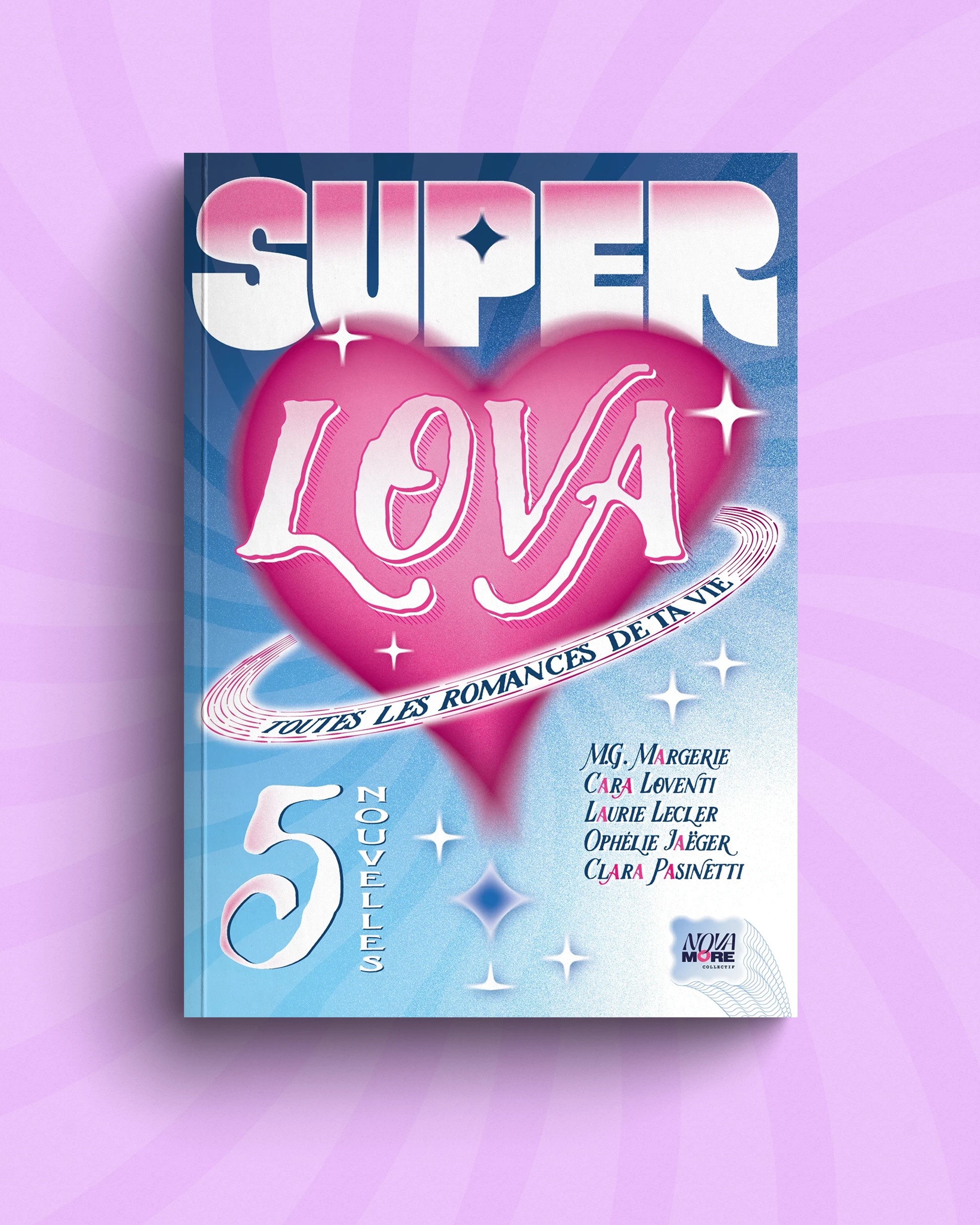Couverture de recueil de nouvelles romance Novamore