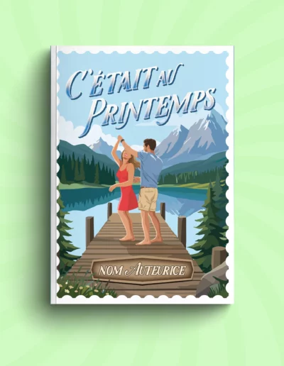 premade cover roman illustration montagne romance