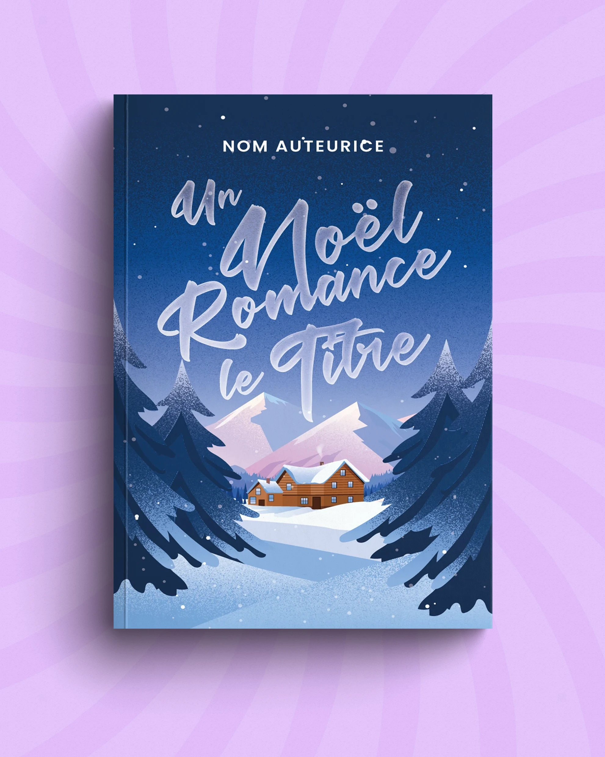 Couverture pre-made de roman de Noël
