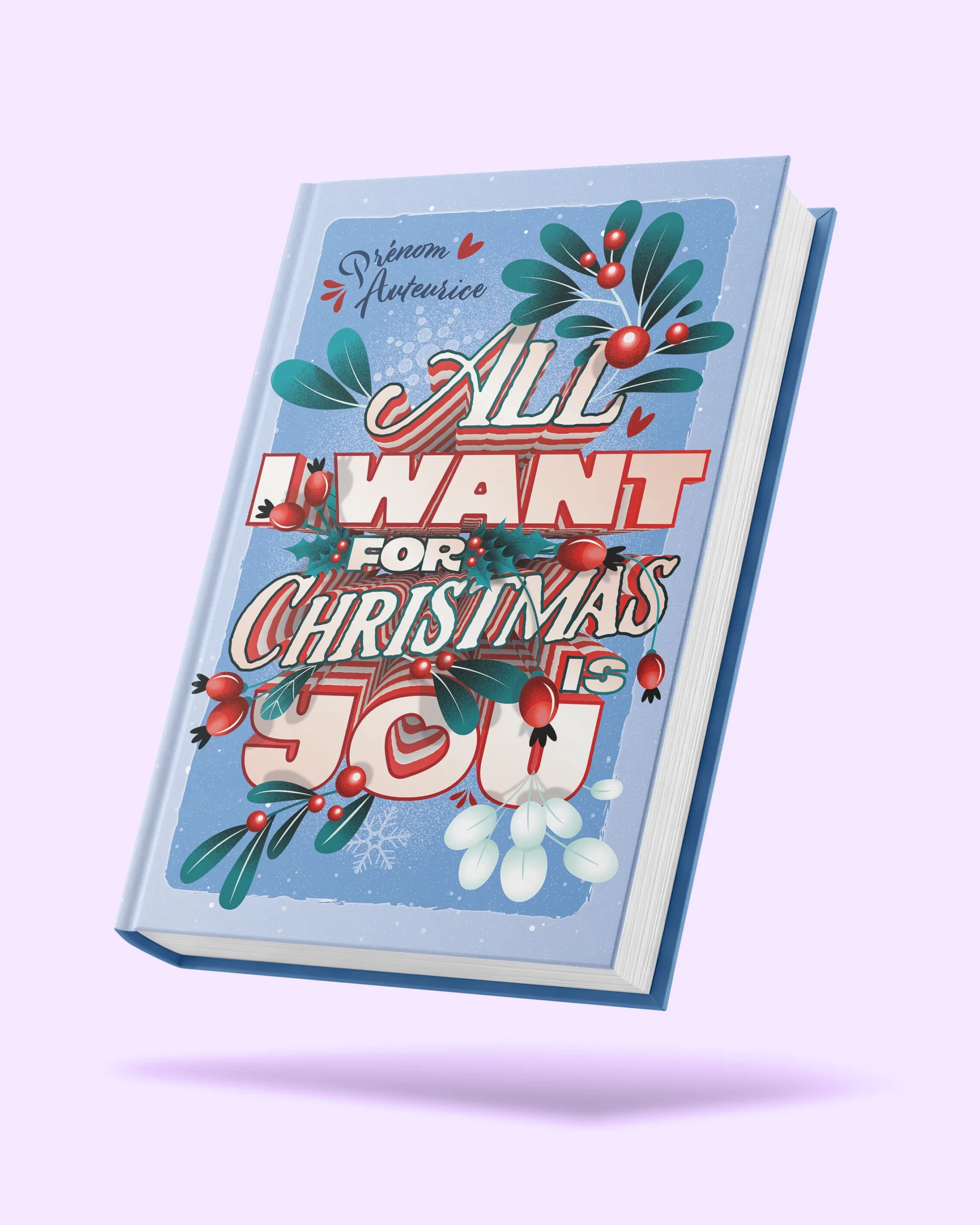 Couverture pre-made de romance de Noël