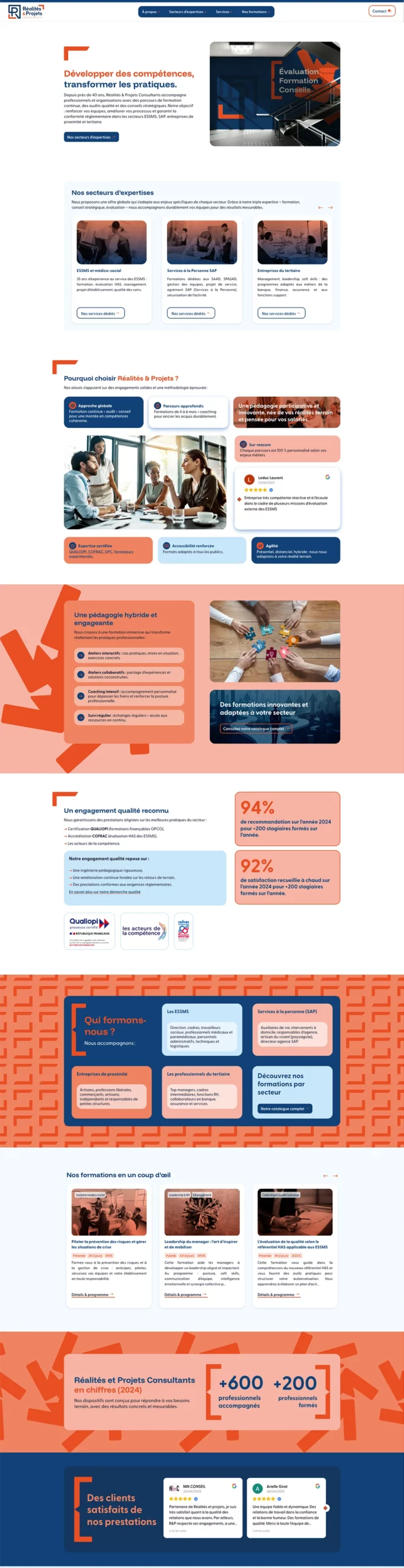 site web entreprise webdesign et webmastering